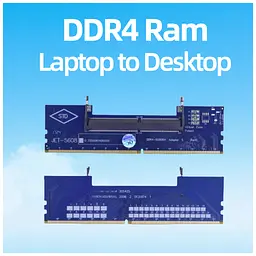 Конвертор Dynamode DDR4 Laptop SO-DIMM to Desktop DIMM RAM Memory (DM-DDR4-DIMM-Converter) - мініатюра 2