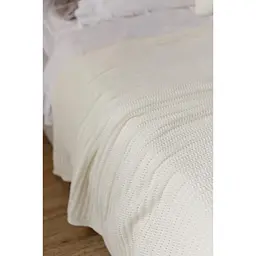 Плед Прованс COTTON молочний 120 х 200 см (039526) - мініатюра 4