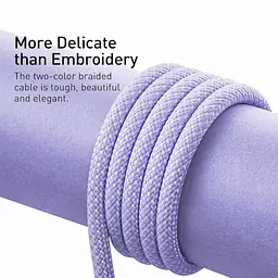 Кабель Baseus Dynamic Series Fast Charging Cable USB to Lightning 2.4A 1m CALD000405 Purple - мініатюра 7