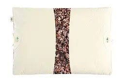Подушка IDEIA 40x60 - Aromavita з гречаною лушпинням бавовна молочний