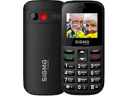 Мобільний телефон (бабусефон) Sigma mobile Comfort 50 CF115 EASY Black