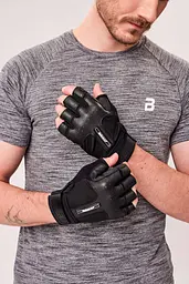 Рукавиці BiotechUSA Toronto Unisex Leather black XL - мініатюра 5