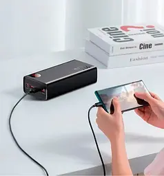 Зовнішній акумулятор Baseus Adaman Metal Digital Display 40000 mAh 22.5 Вт Black [PPAD020001] [97961] - мініатюра 3