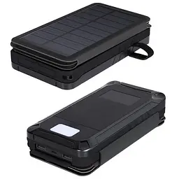 Універсальна зарядна батарея PowerBank iBattery YD-820S 26800mAh із сонячними панелями та ліхтариком (Чорний) - мініатюра 6