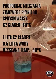 Зимовий омивач скла концентрат Нейтральний K2 -80°C 1 л (K611) - мініатюра 3