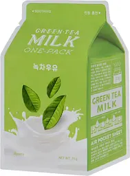 Тканинна маска з Зеленим чаєм 21 г A'pieu Green Tea Milk One-Pack