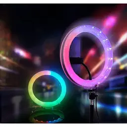 Кільцева LED лампа DK 3D-26 RGB 26см [158377] - мініатюра 6