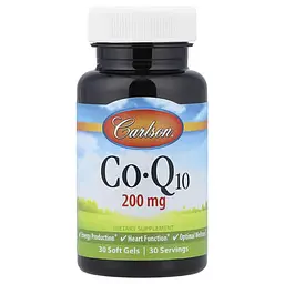 Коэнзим Q-10 CoQ10 200 mg 30 жидких капсул Carlson vit0005710