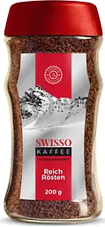 Кава розчинна сублімована Swisso Kaffee Reich Rösten Instant 100% Arabica 200 г