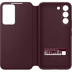 Оригінальний чохол-книжка Samsung для Galaxy S22 Plus S-View Flip Cover Smart Burgundy - мініатюра 4