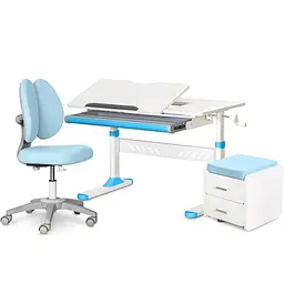 Комплект (L) Evo-Kids TH-310 Blue (парта+кресло+тумба) (арт.TH-310+Y-412 Lite+BD-C3 BLUE)