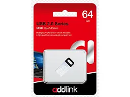 USB флеш накопичувач Addlink U30 64 GB Silver (AD64GBU30S2) - мініатюра 2
