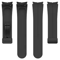 Браслет Cls-black для Samsung Galaxy Watch 4 - чорний ширина кріплення 20мм силікон Watchbands (W34-4WB21134651) - мініатюра 4