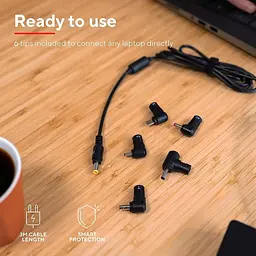 Блок живлення Trust для ноутбука Asus MAXO 19 V 4.74 A 90 Вт (23390) - мініатюра 3