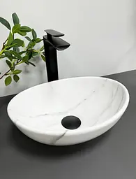 Умивальник VBI Parma nature marble gloss накладний VBI-011002, Мармур - мініатюра 2