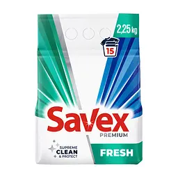 Пральний порошок Savex Premium Fresh 2.25 кг (3800024047909)