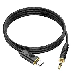 AUX кабель Hoco UPA30 Type-C to Jack 3.5 1 м чорний - мініатюра 4