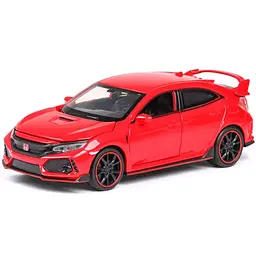 Колекційна металева модель автомобіля АвтоЕксперт Honda Civic Type R з інерцією, світлом та звуком 1:32 - мініатюра 2