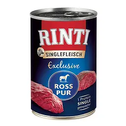 Вологий корм для собак Rinti Singlefleisch Exclusive Конина 400 г беззерновий монопротеїновий натуральний
