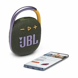 Портативна акустика JBL Clip 4 Green JBLCLIP4GRN - мініатюра 2