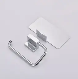 Тримач для туалетного паперу з полицею Koer AS-0112-01 хром (KR6177) - мініатюра 6