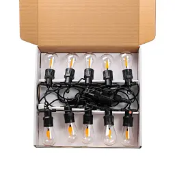 Ретро-гірлянда вулична 10 LED довжина 5 метрів, імітація вогню GarlandoPro S141 - мініатюра 10