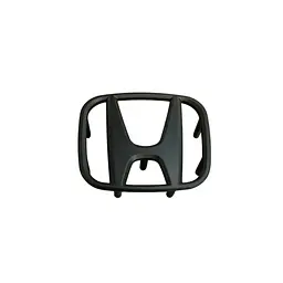 Емблема керма Honda матова Чорна 53х43 мм Пластик (на 6 усиках без скотчу) (Завод)