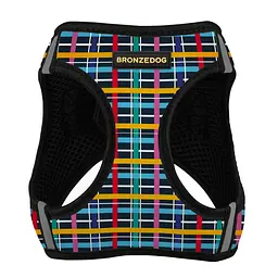 Шлея для собак Bronzedog Sport Vest Клітинка S 20х16х3 см - мініатюра 2