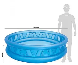Басейн 58431 Intex конус з м'якими стінками, 790л, 2,7кг, 188-46см, в коробці (6941057454313) - мініатюра 3