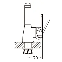 Змішувач AQUATICA HL-1A230C - мініатюра 3