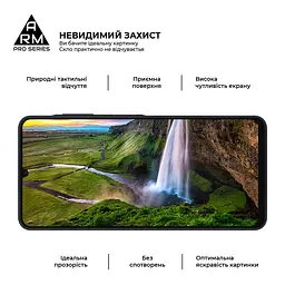 Захисне скло на Samsung Galaxy A06 (A065) з олеофобним покриттям, Pro, повне проклеювання, антистатичний і пиловідштовхуючий шар, 9H, самоклеючеся, 2.5D, на весь екран, антистатичний клей, ArmorStandart (ARM80170) - мініатюра 4