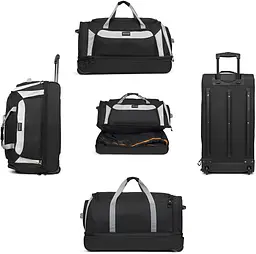 Сумка дорожня на колесах TravelZ Wheelbag Doubleloader black 96L (603098) - мініатюра 4