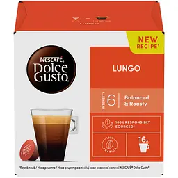 Набір кави в капсулах Nescafé Dolce Gusto Lungo 268.8 г (3 пак. x 89.6 г) - мініатюра 2