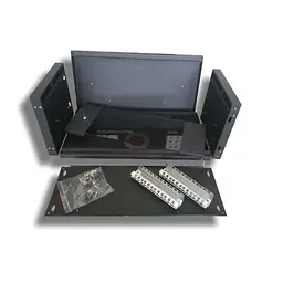 Шафа настінна Hypernet 4U 19" 600 x 350 мм чорна (WMNC-35-4U-FLAT-BLACK) - мініатюра 6