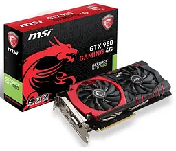 Відеокарта MSI GTX 980 Gaming 4G (GTX 980 Gaming 4G) (GDDR5, 256 bit, PCI-E v3.0) Б/в - мініатюра 5
