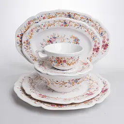 Столовий фарфоровий сервіз Vintage 32 предмети на 6 персон Yiwu ALS-32PCS - мініатюра 3