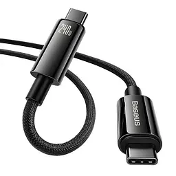 Кабель Baseus USB Type-C to USB Type-C Tungsten Gold Power Delivery 240Вт 1м Black (CAWJ040001) - мініатюра 3