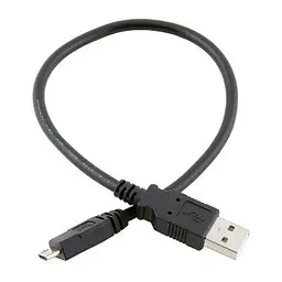 Кабель Atcom USB - micro USB V 2.0 (M/M), 0.8 м, чорний (9174) пакет - мініатюра 2