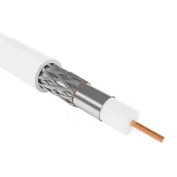 Провід Кабель RG-6 VEGA 32% екран сталь (24x0.12mm) білий Спектр