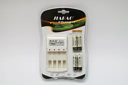 Акумулятори Jiabao AA 4 шт та зарядний пристрій Jiabao (JB-212 hub_np2_0507) - мініатюра 2