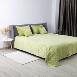 Покривало ТЕП Velour салатове ромб прямий 240 x 260 см (4-00518_21935) - мініатюра 5