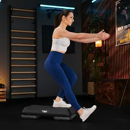 Степ платформа Trex Sport TX-038PAS до аеробіки 3-рівнева чорна - мініатюра 4