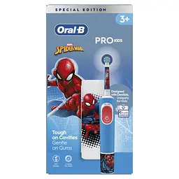 Електрична зубна щітка Oral-B Pro Kids Людина-Павук + Футляр - мініатюра 8