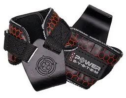 Гаки для тяги на зап'ястя Power System PS-3360 Hooks V2 Black/Red L (PS_3360_Black/Red L)