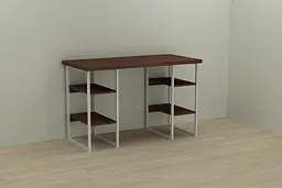 Комп'ютерний стіл Ferrum-decor Карен 75x120x70 білий ДСП Венге 32мм (FRD-105836)