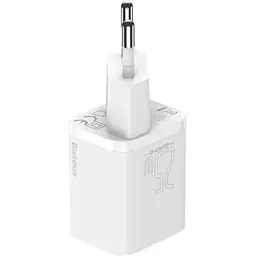 Зарядний пристрій Baseus Super Si Quick Charger USB-C 25W EU White (CCSP020102) - мініатюра 2