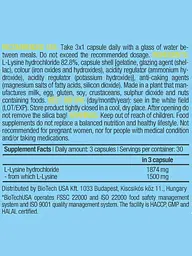 Амінокислота BiotechUSA L-Lysine 90 капсул - мініатюра 2