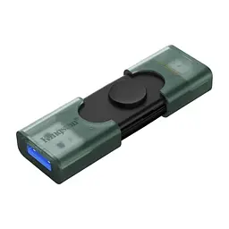 Флеш накопичувач USB 256Gb DataTraveler Duo, Green/Black Kingston teh0021095