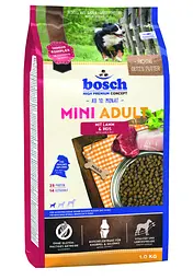 Сухий корм Bosch HPC Mini Adult для дорослих собак маленьких порід з ягням 1 кг