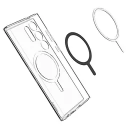 Прозорий чохол Spigen Ultra Hybrid Ring (MagFit) White для Samsung Galaxy S24 Ultra (ACS07297) - мініатюра 5